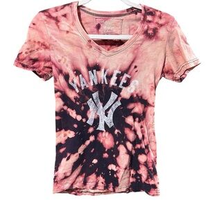 Yankees Wright & Ditson tie dye tee l